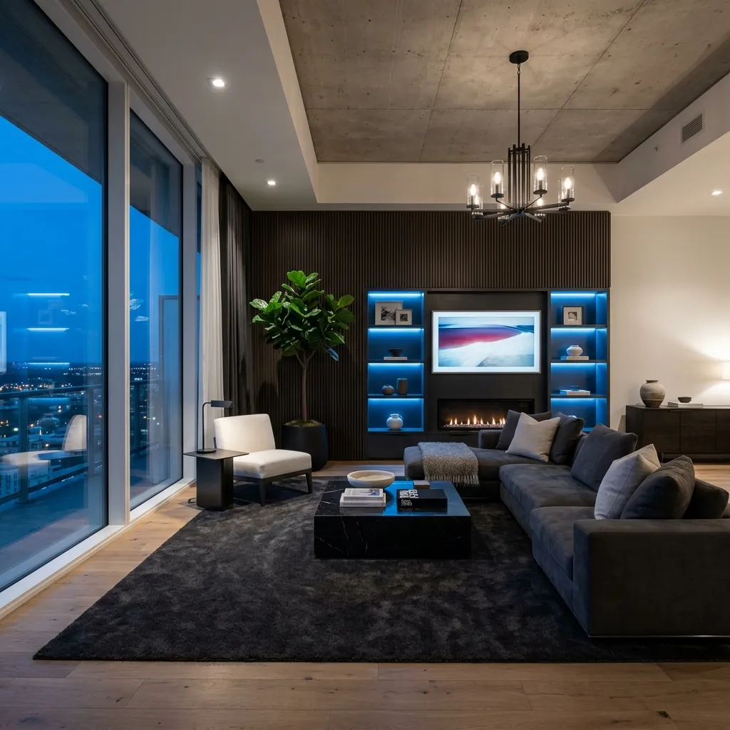 Luxurious modern living room