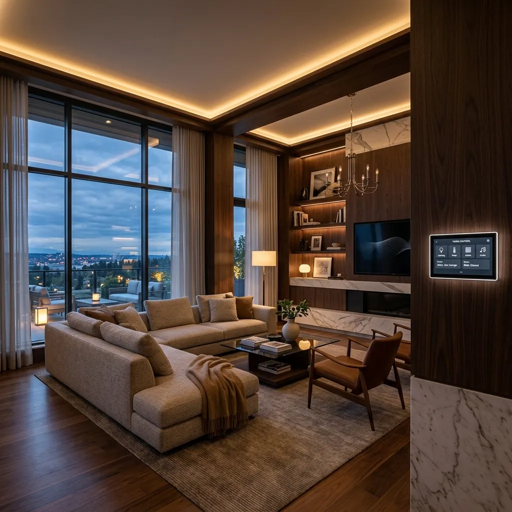 Smart automated living room